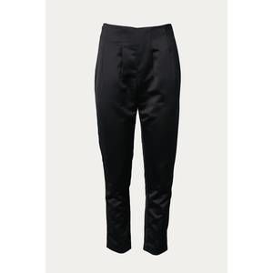 NEW LE RÉUSSI pleated satin pants in black